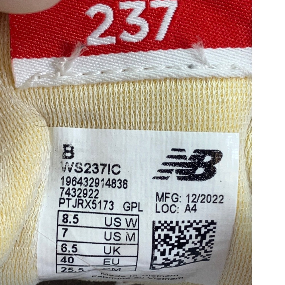 New Balance 237 Pink Blue Suede Retro Lifestyle Sneakers WS237IC Womens 8.5 - Picture 7 of 7